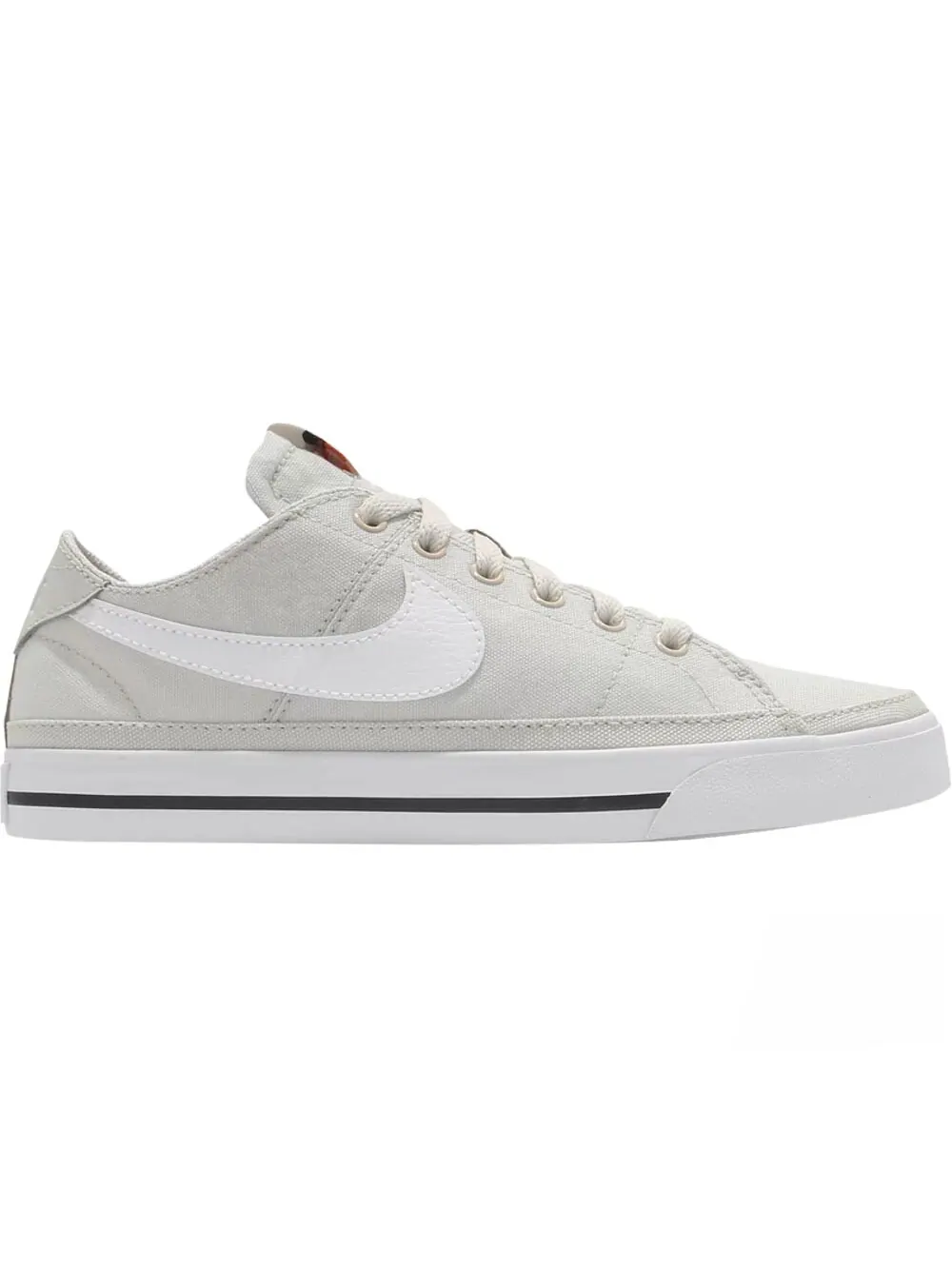 Кроссовки Nike Wmns Court Legacy Canvas Black White — изображение 1 из 1, светло-серый/белый