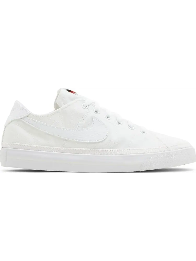 Кроссовки Nike Wmns Court Legacy Canvas 'Triple White' — изображение 1 из 8, белый