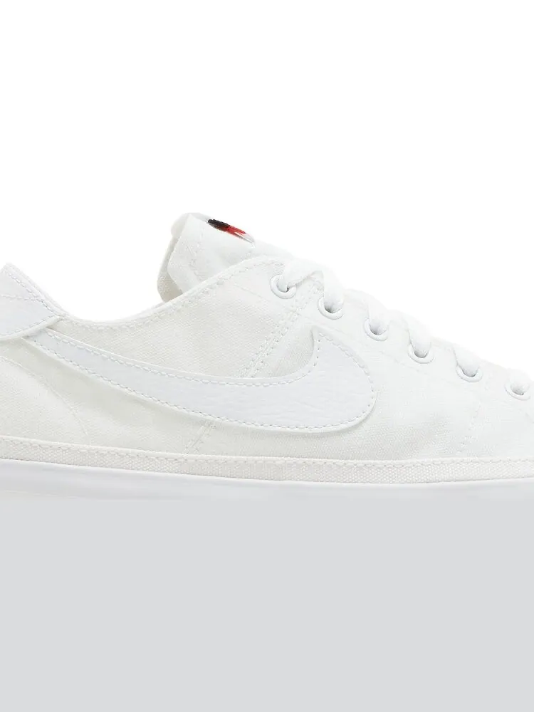 Кроссовки Nike Wmns Court Legacy Canvas 'Triple White' — изображение 2 из 8, белый