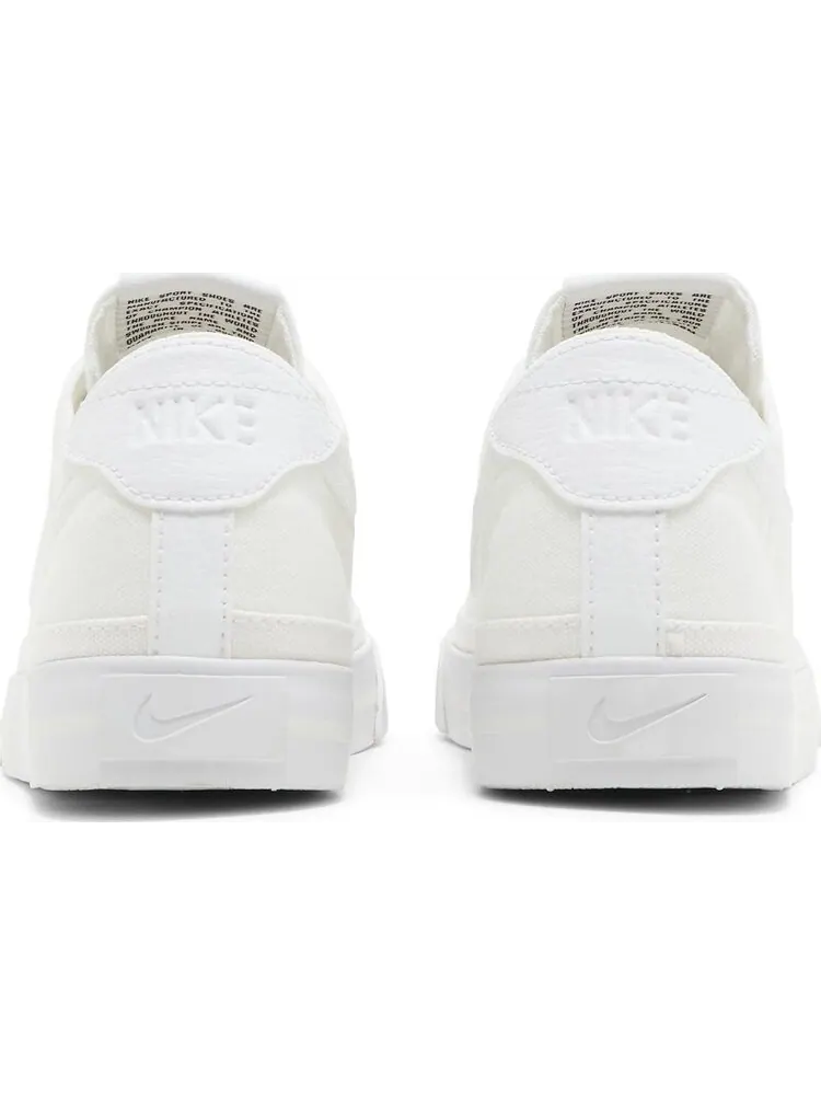 Кроссовки Nike Wmns Court Legacy Canvas 'Triple White' — изображение 6 из 8, белый