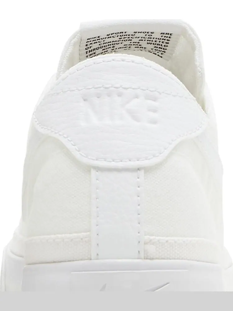 Кроссовки Nike Wmns Court Legacy Canvas 'Triple White' — изображение 7 из 8, белый