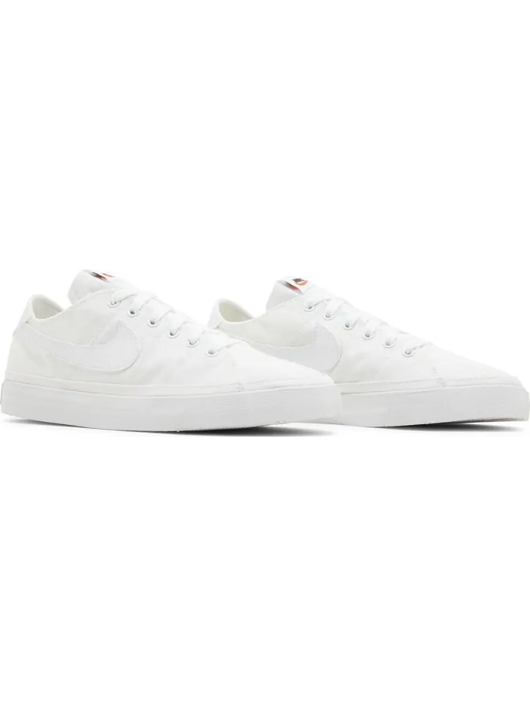 Кроссовки Nike Wmns Court Legacy Canvas 'Triple White' — изображение 8 из 8, белый