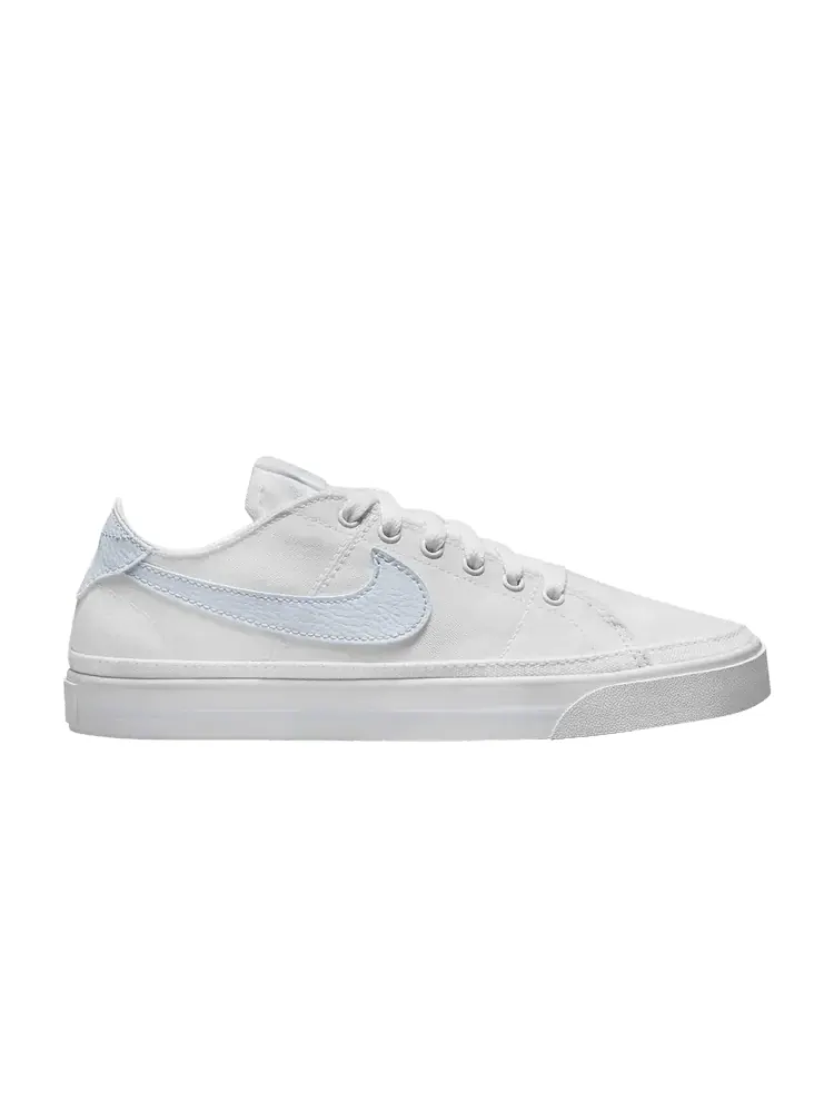 Кроссовки Nike Wmns Court Legacy Canvas 'White Football Grey' — изображение 1 из 1, белый/серый