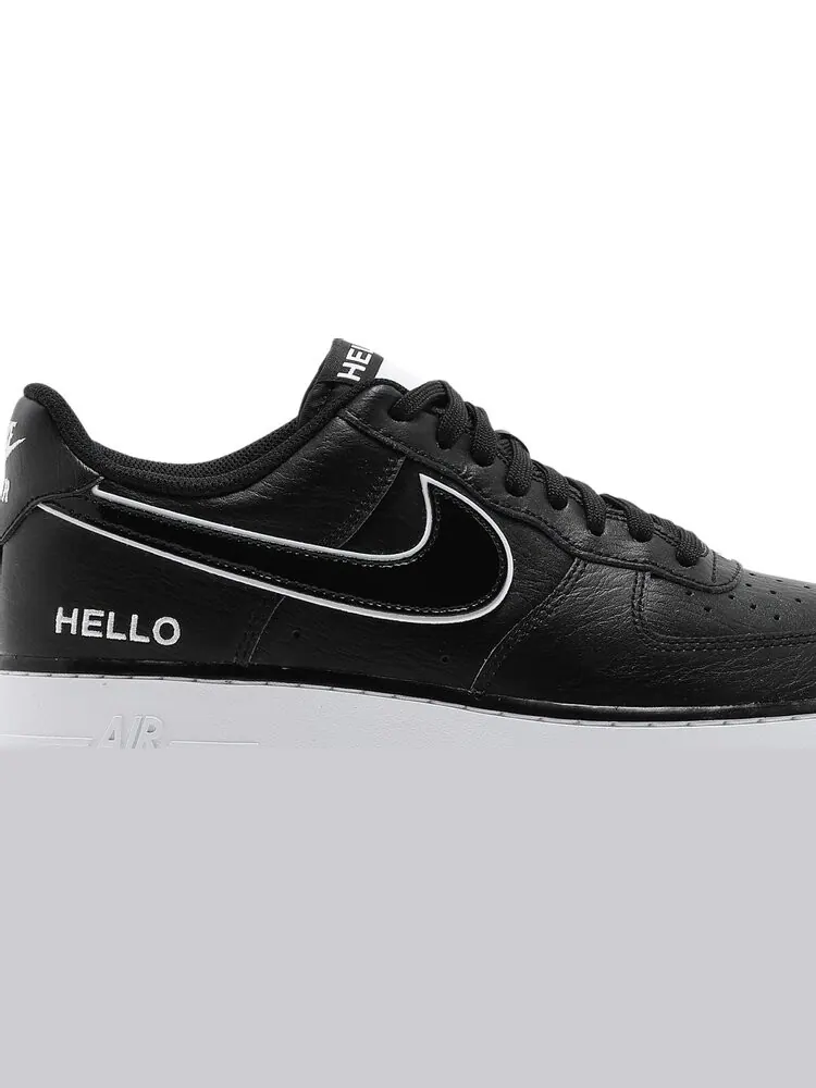 Кроссовки Nike Urbanstar x Air Force 1 '07 LX 'HELLO Pack - Black' — изображение 2 из 8, черный