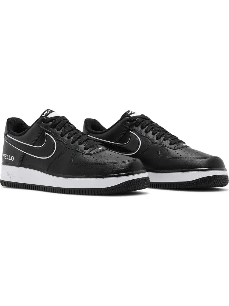 Кроссовки Nike Urbanstar x Air Force 1 '07 LX 'HELLO Pack - Black' — изображение 8 из 8, черный