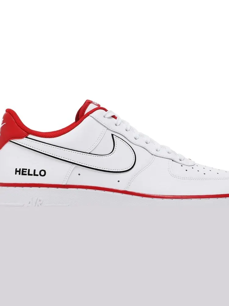 Кроссовки Nike Urbanstar x Air Force 1 '07 LX 'HELLO Pack - White University Red' — изображение 2 из 8, белый