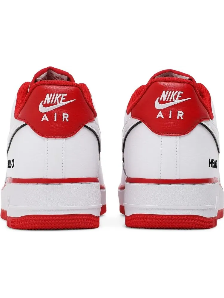 Кроссовки Nike Urbanstar x Air Force 1 '07 LX 'HELLO Pack - White University Red' — изображение 6 из 8, белый