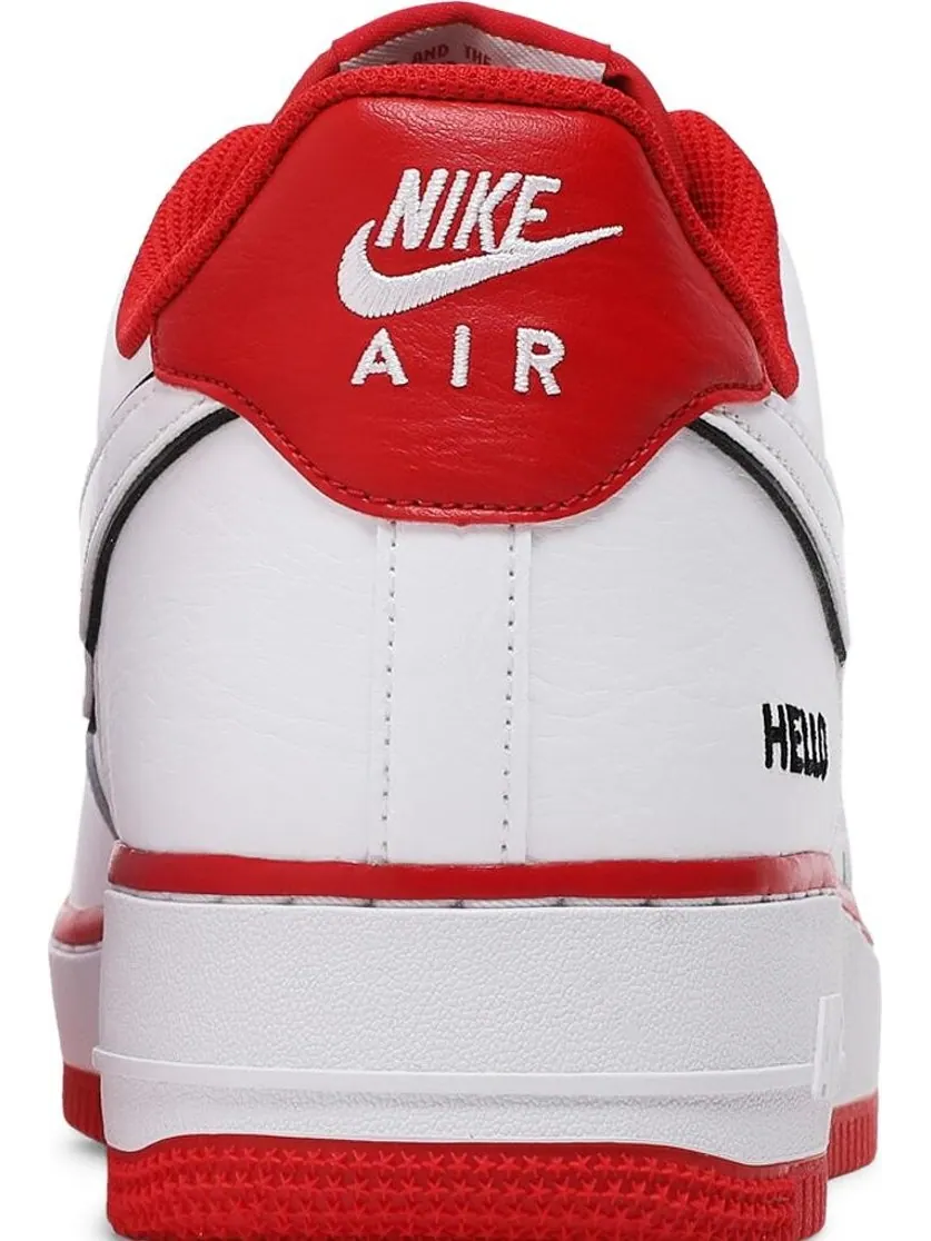 Кроссовки Nike Urbanstar x Air Force 1 '07 LX 'HELLO Pack - White University Red' — изображение 7 из 8, белый