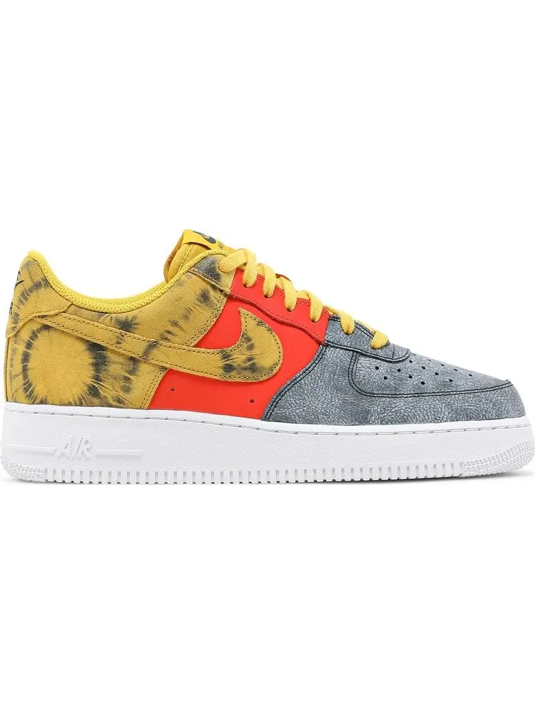 Кроссовки Nike Air Force 1 '07 LV8 'Dark Sulphur Tie-Dye' — изображение 1 из 8, желтый