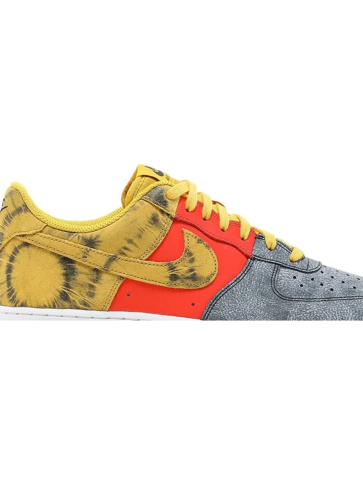 Кроссовки Nike Air Force 1 '07 LV8 'Dark Sulphur Tie-Dye' — изображение 2 из 8, желтый