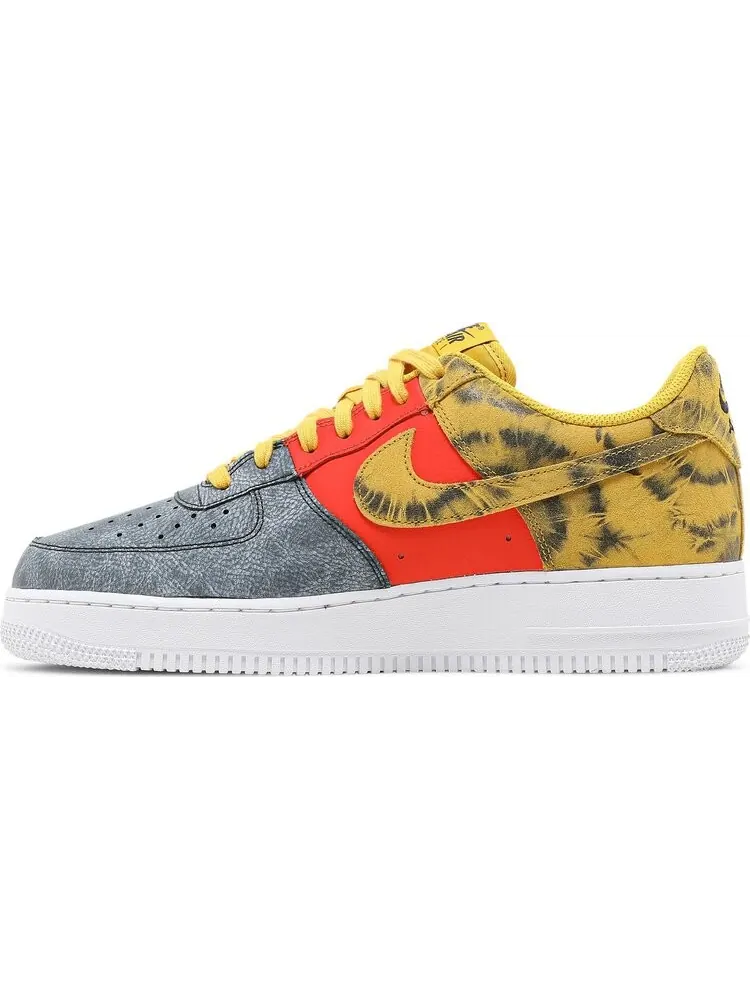 Кроссовки Nike Air Force 1 '07 LV8 'Dark Sulphur Tie-Dye' — изображение 3 из 8, желтый