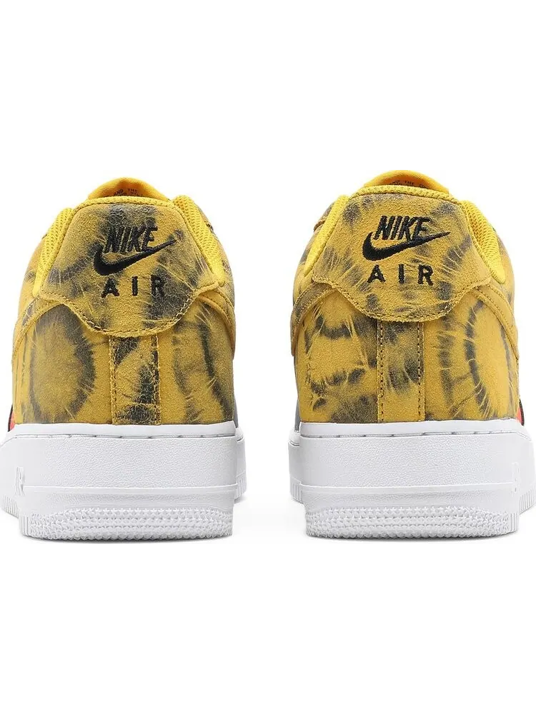 Кроссовки Nike Air Force 1 '07 LV8 'Dark Sulphur Tie-Dye' — изображение 6 из 8, желтый