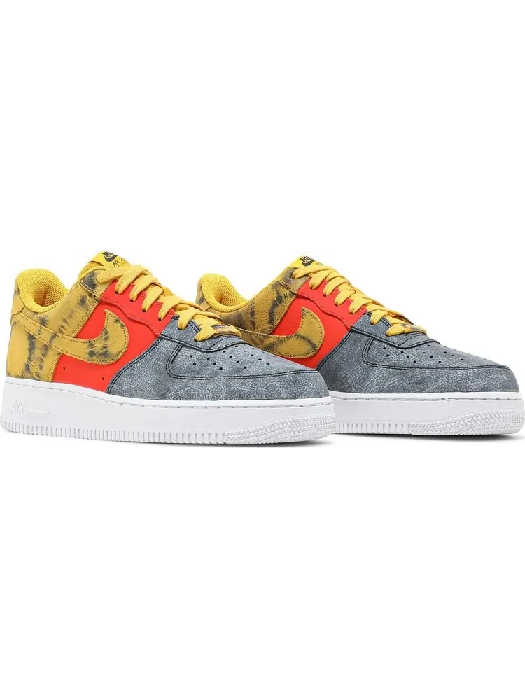 Кроссовки Nike Air Force 1 '07 LV8 'Dark Sulphur Tie-Dye' — изображение 8 из 8, желтый