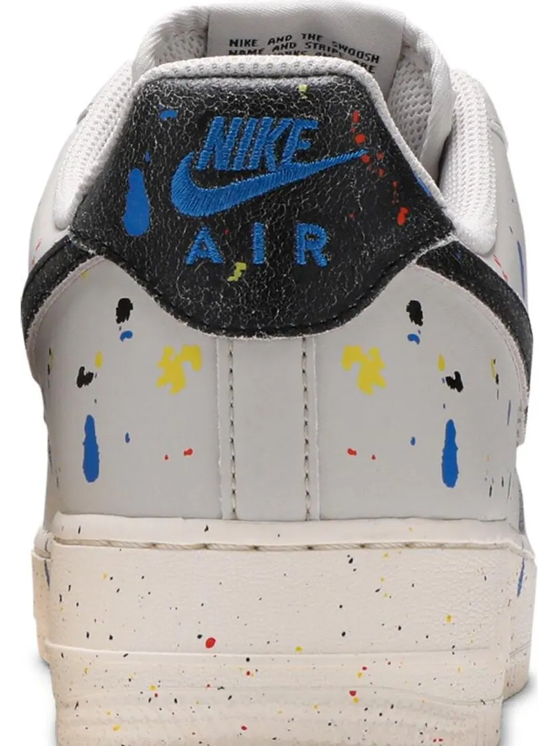 Кроссовки Nike Air Force 1 '07 LV8 'Paint Splatter - Light Bone' — изображение 7 из 8, белый