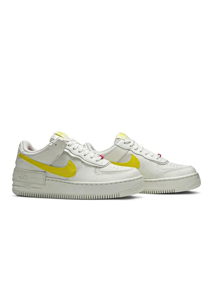 Кроссовки Nike Wmns Air Force 1 Shadow 'Sail Opti Yellow' — изображение 9 из 9, розовый/желтый