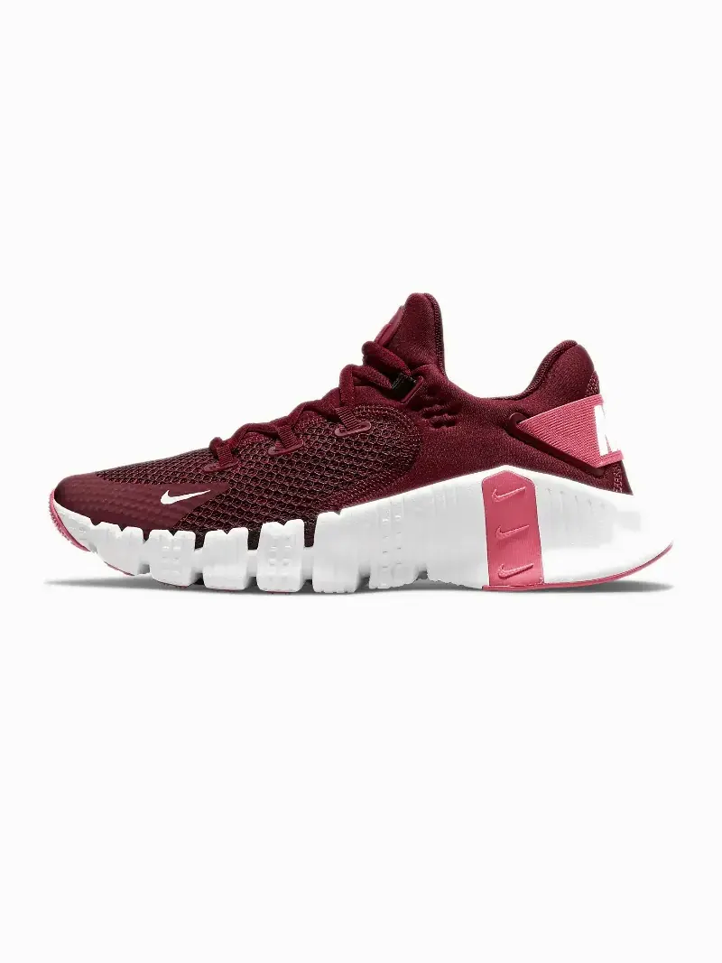 Кроссовки Nike Free Metcon 4 — изображение 1 из 7, темно-бордовый/белый