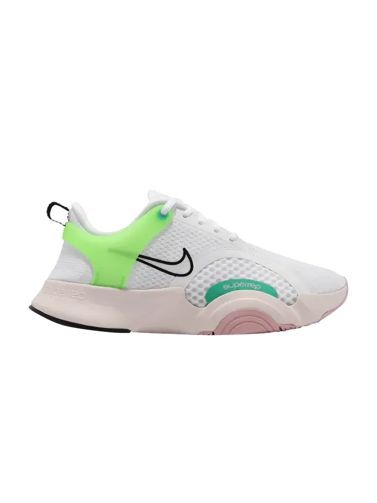 Кроссовки Nike Wmns SuperRep Go 2 'White Green Strike' — изображение 1 из 1, белый/черный/зеленый