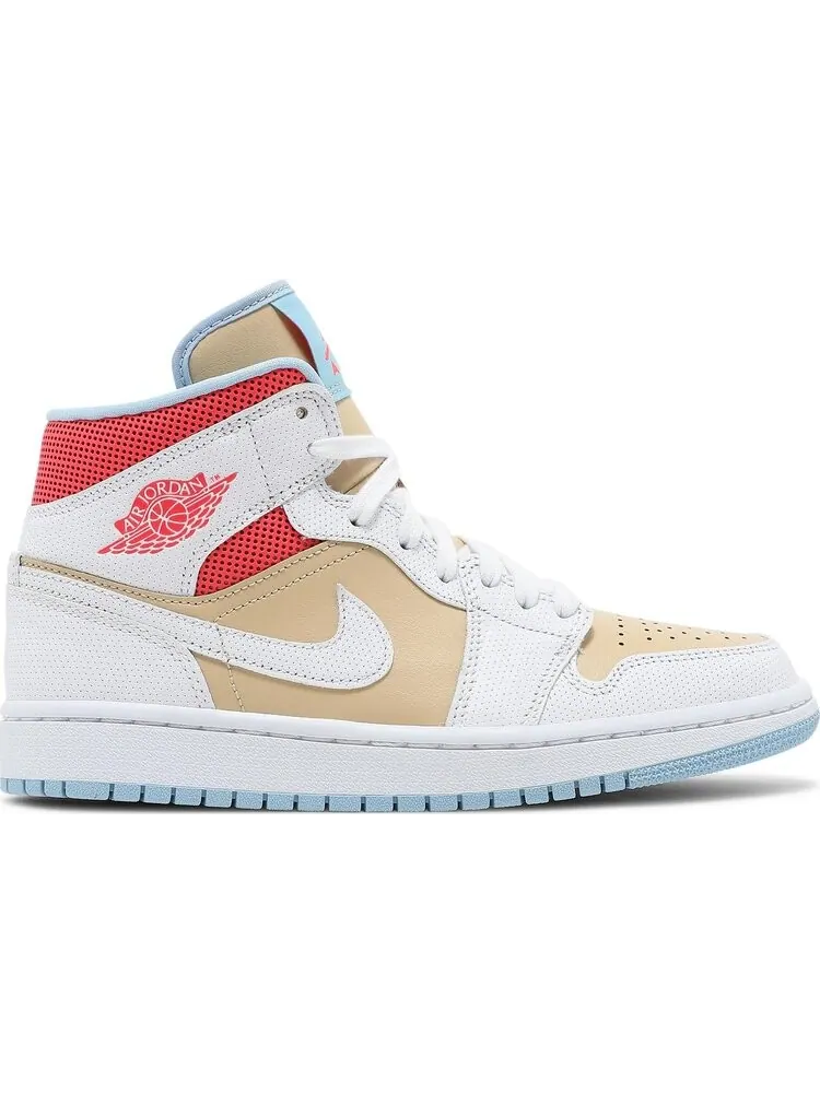 Кроссовки Wmns Air Jordan 1 Mid SE Sesame — изображение 1 из 8, коричневый