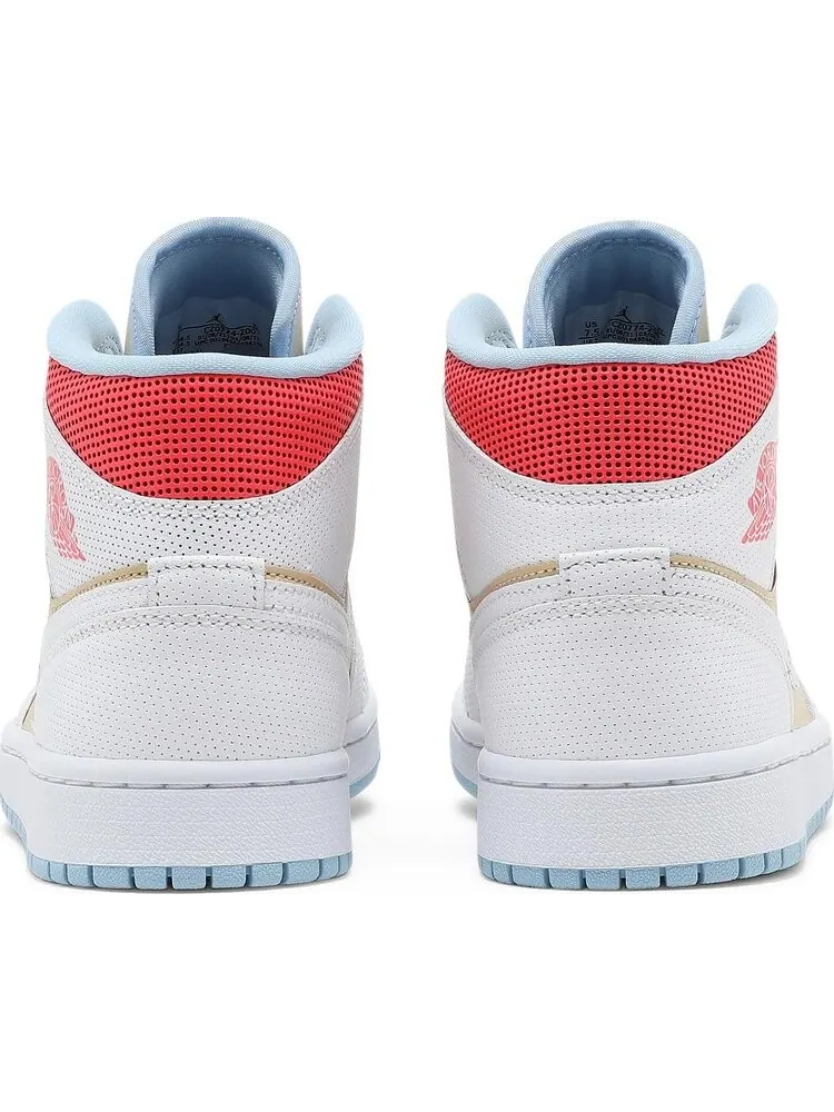 Кроссовки Wmns Air Jordan 1 Mid SE Sesame — изображение 6 из 8, коричневый