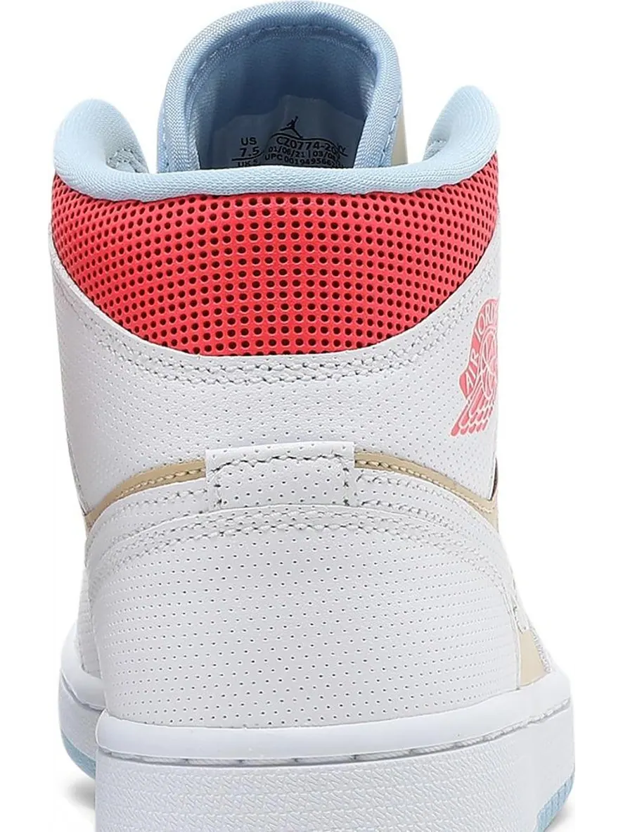 Кроссовки Wmns Air Jordan 1 Mid SE Sesame — изображение 7 из 8, коричневый