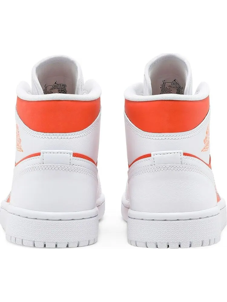 Кроссовки Wmns Air Jordan 1 Mid SE Bright Citrus — изображение 6 из 8, оранжевый