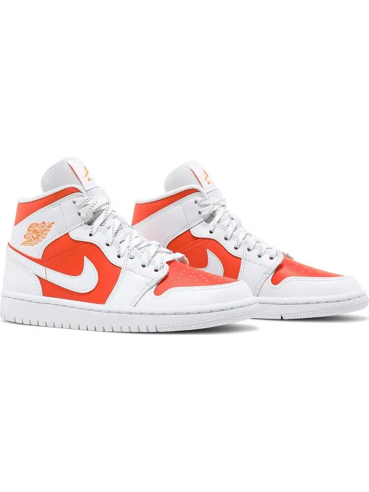 Кроссовки Wmns Air Jordan 1 Mid SE Bright Citrus — изображение 8 из 8, оранжевый