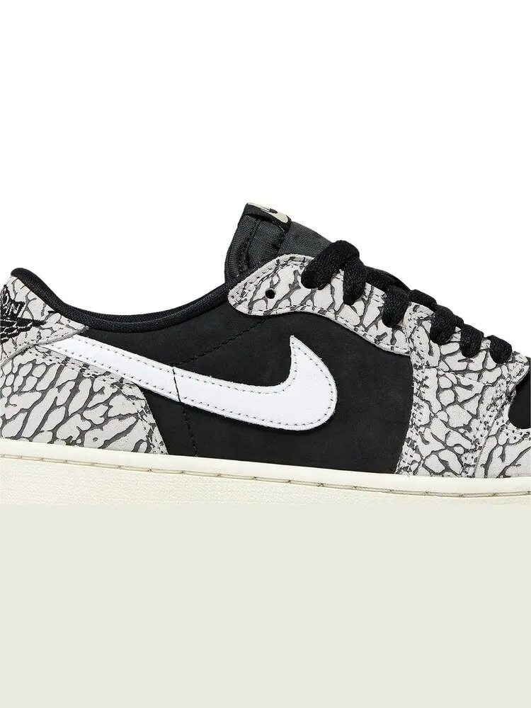 Кроссовки Wmns Air Jordan 1 Retro Low OG 'Black Cement' — изображение 2 из 4, черный