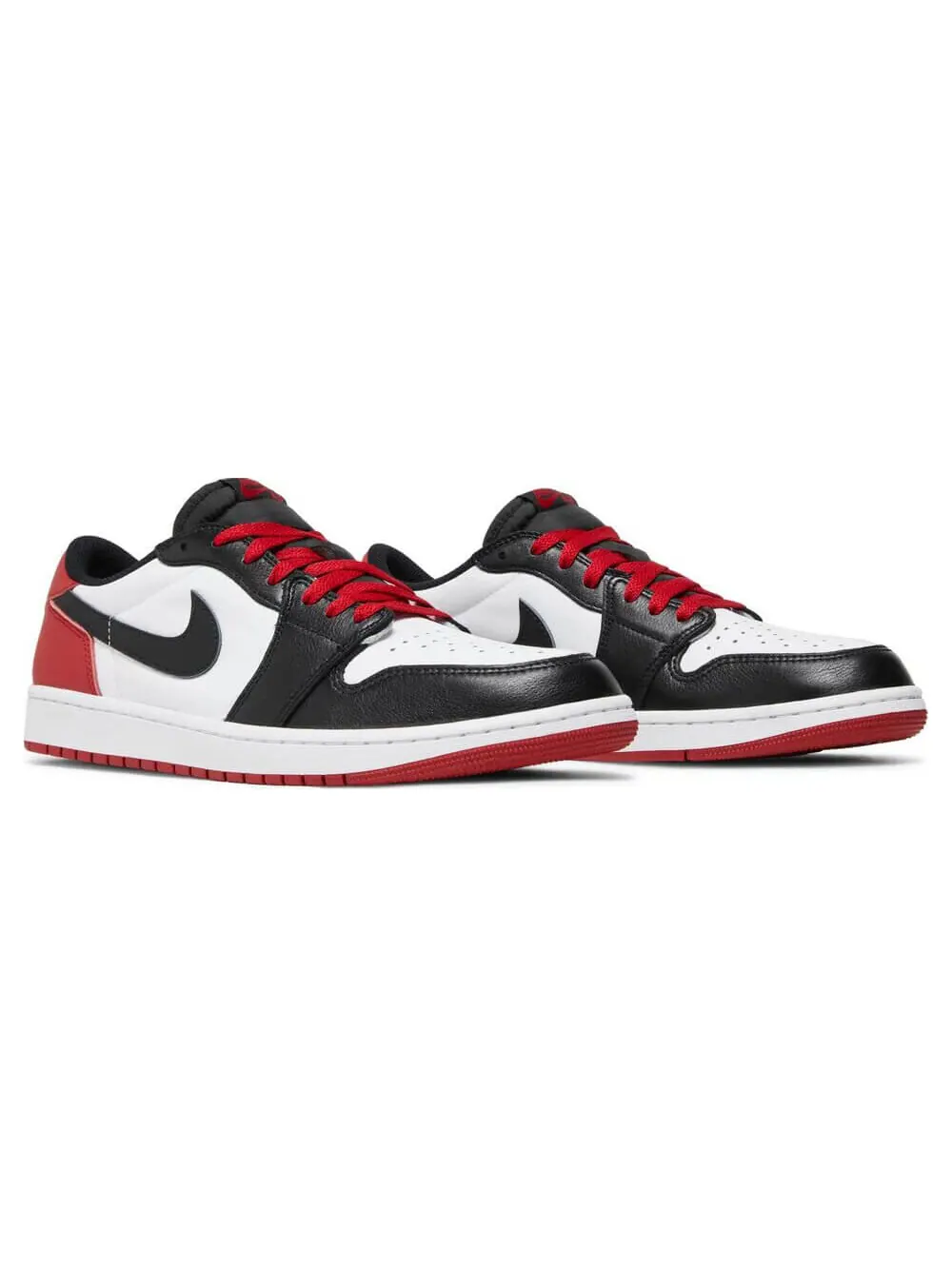 Кроссовки Nike Air Jordan 1 Retro Low OG Black Toe — изображение 3 из 10, белый/красный/черный