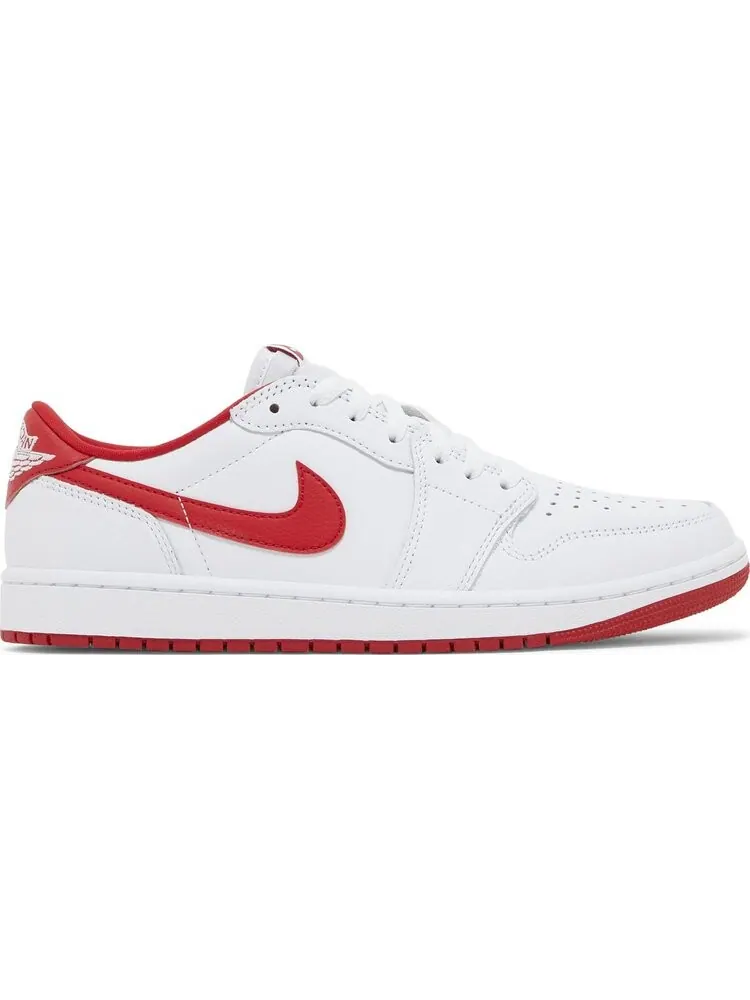 Кроссовки Air Jordan 1 Retro Low OG 'University Red' — изображение 1 из 4, белый