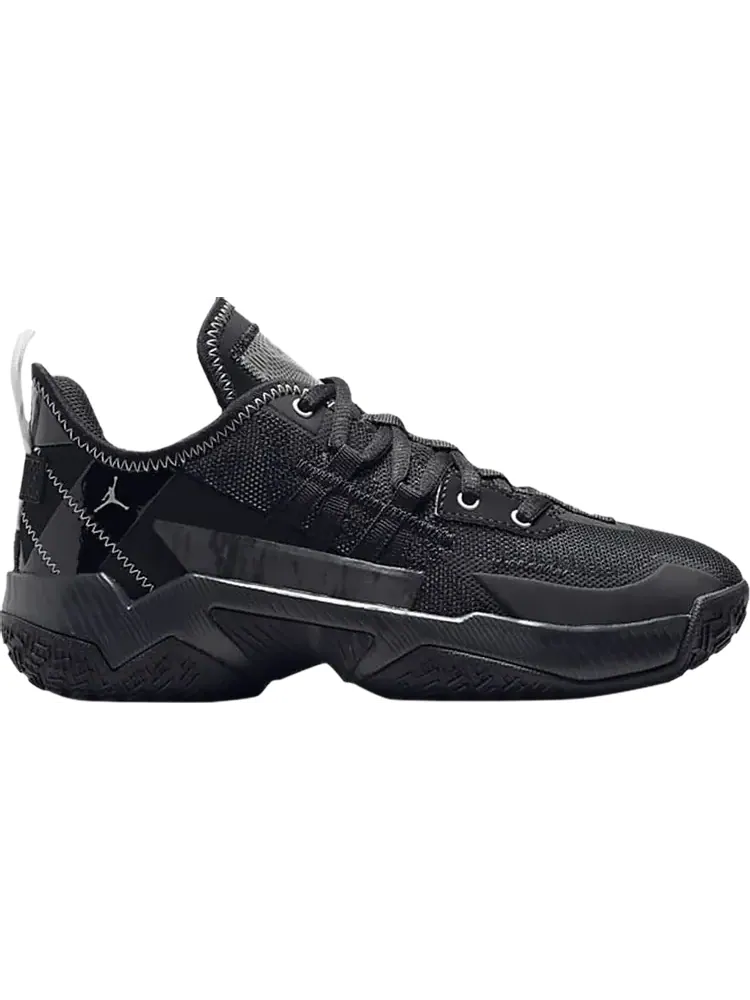 Кроссовки Jordan One Take 2 GS Black Metallic Silver — изображение 1 из 1, черный