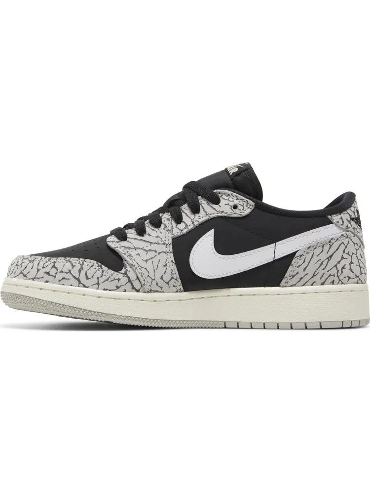 Кроссовки Air Jordan 1 Retro Low OG GS 'Black Cement' — изображение 3 из 4, черный