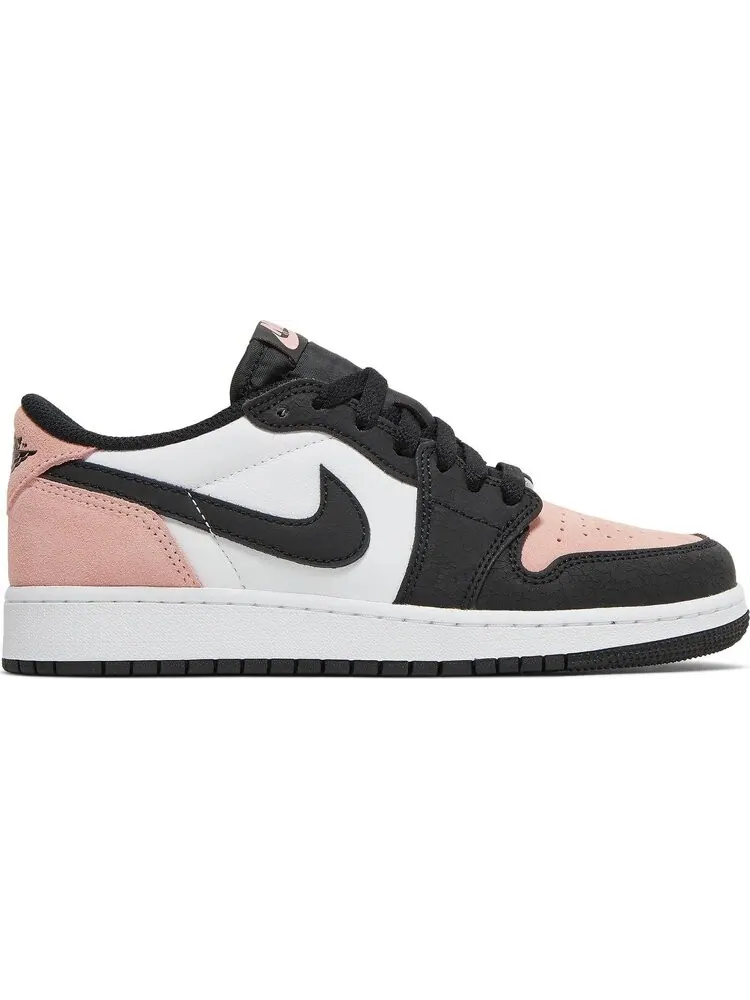 Кроссовки Air Jordan 1 Retro Low OG GS Bleached Coral — изображение 1 из 8, розовый