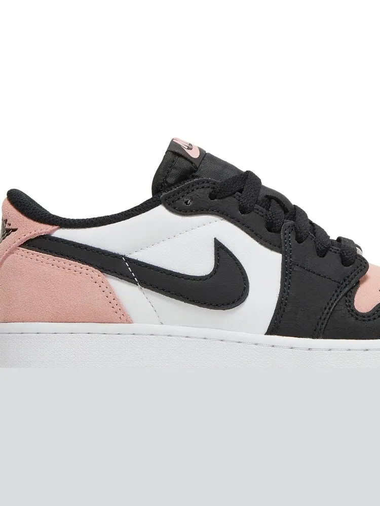 Кроссовки Air Jordan 1 Retro Low OG GS Bleached Coral — изображение 2 из 8, розовый