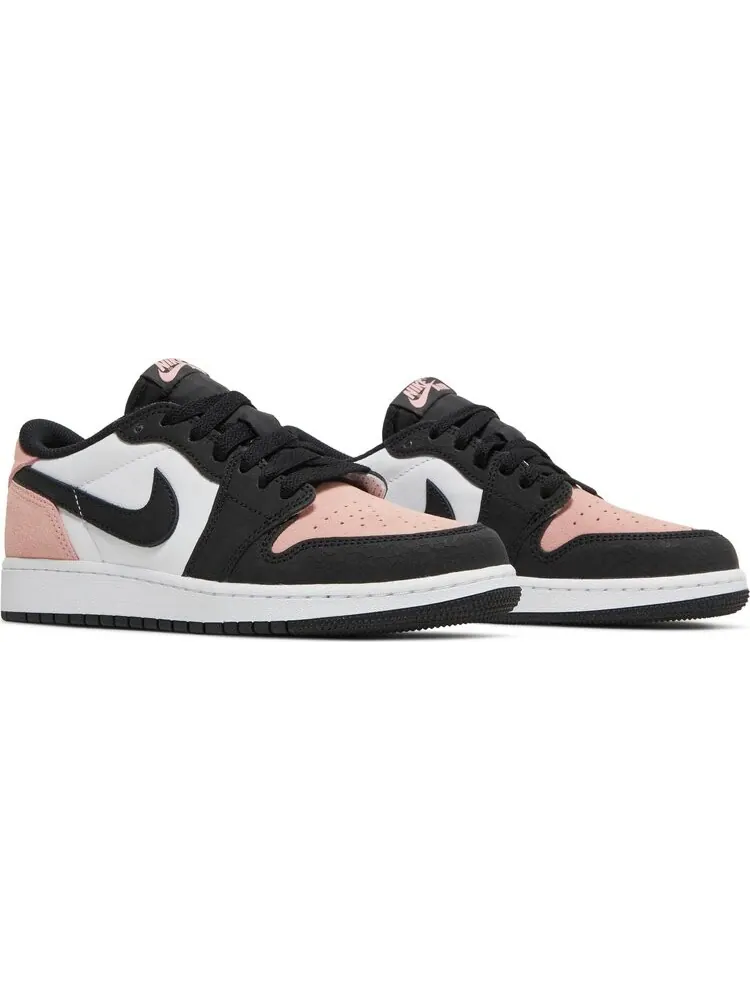 Кроссовки Air Jordan 1 Retro Low OG GS Bleached Coral — изображение 8 из 8, розовый