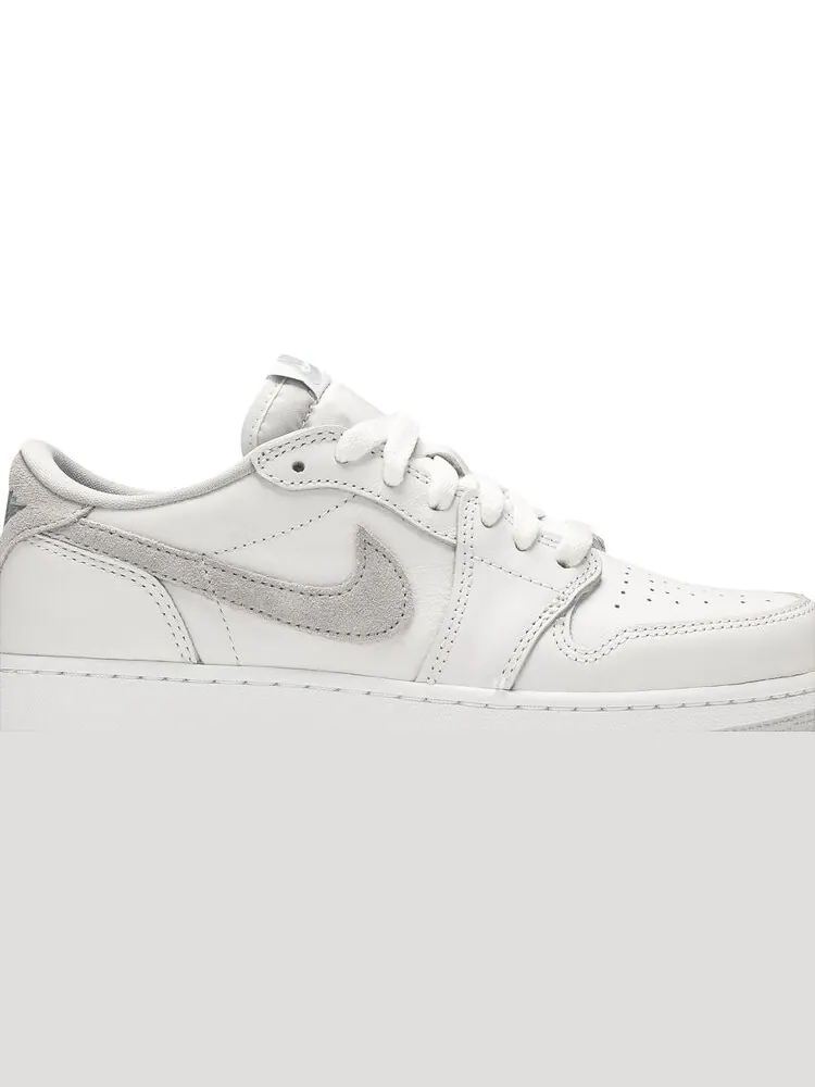 Кроссовки Air Jordan 1 Retro Low OG GS Neutral Grey 2021 — изображение 2 из 8, белый
