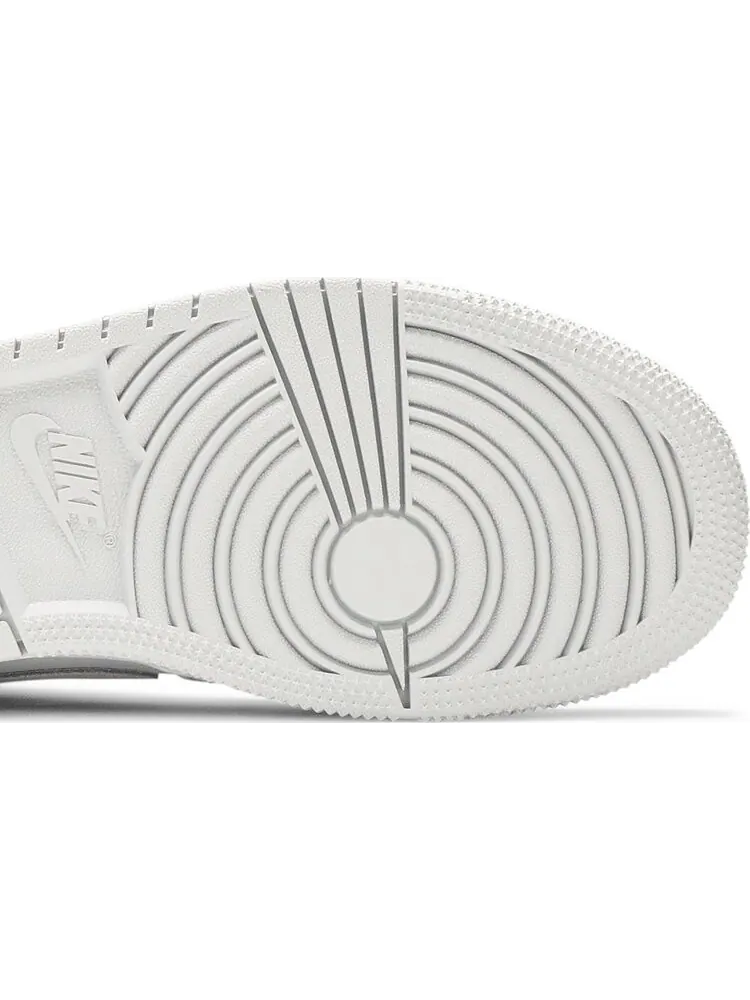 Кроссовки Air Jordan 1 Retro Low OG GS Neutral Grey 2021 — изображение 5 из 8, белый