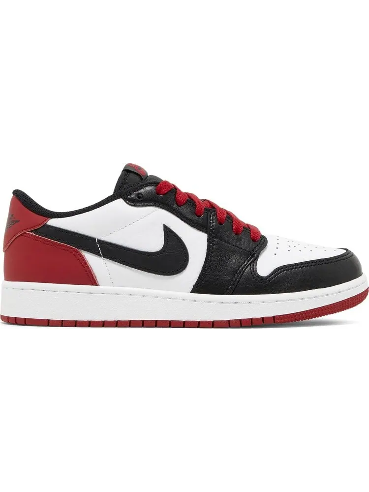 Кроссовки Air Jordan 1 Retro Low OG GS 'Black Toe' — изображение 1 из 4, белый