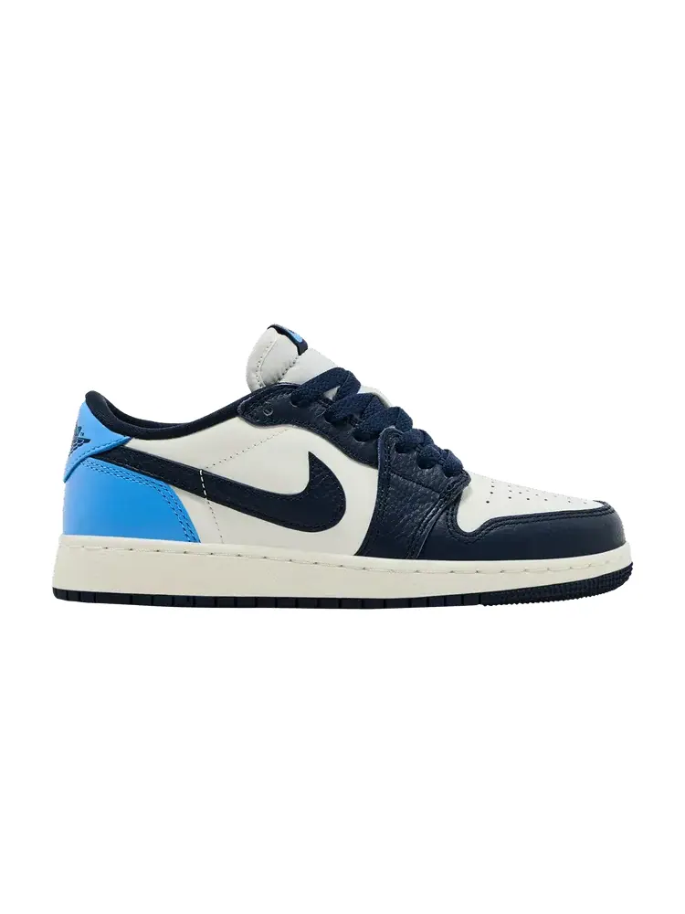 Кроссовки Air Jordan Air Jordan 1 Retro Low OG GS 'Obsidian UNC' — изображение 1 из 8, синий