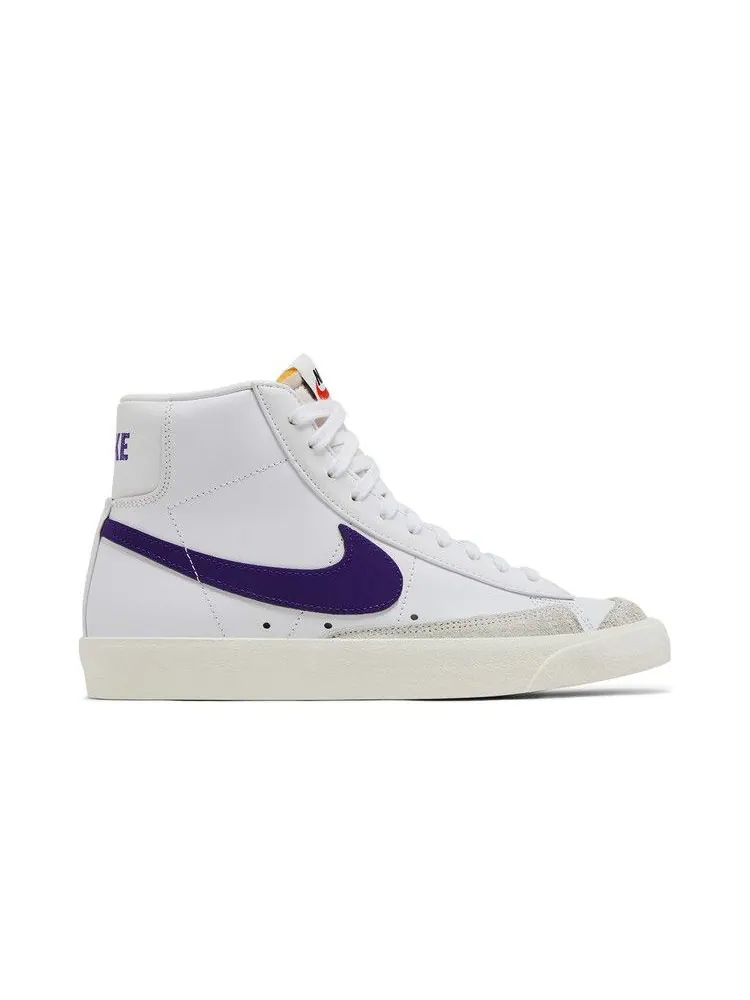 Кроссовки Nike Wmns Blazer '77 Vintage Mid 'Voltage Purple' — изображение 2 из 9, белый/фиолетовый