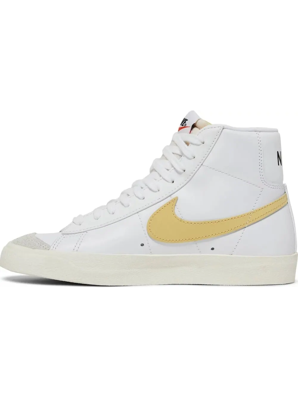 Кроссовки Nike Wmns Blazer Mid Hyper Crimson — изображение 2 из 5, белый/желтый