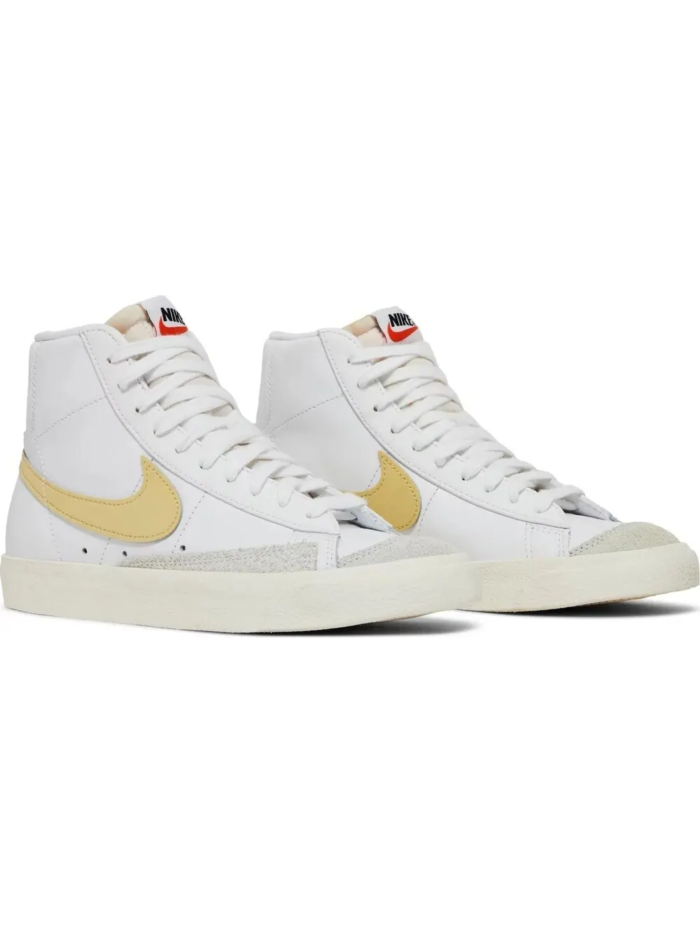 Кроссовки Nike Wmns Blazer Mid Hyper Crimson — изображение 3 из 5, белый/желтый