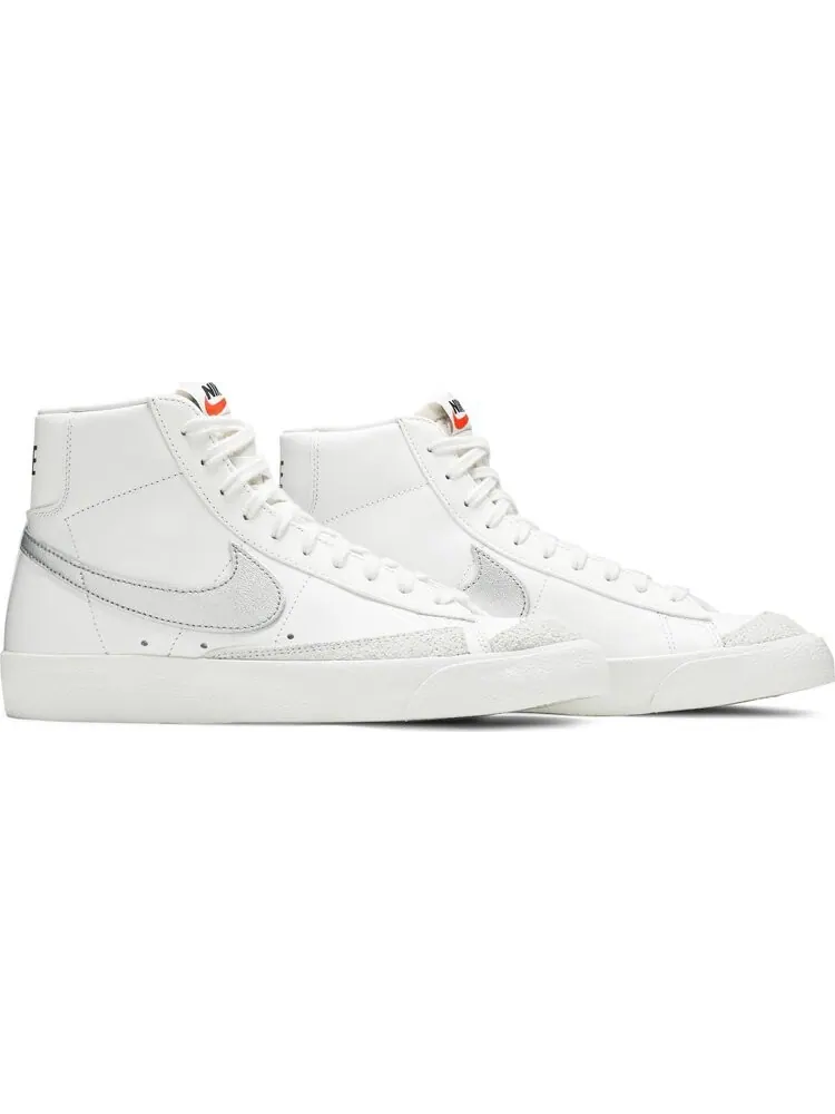 Кроссовки Nike Wmns Blazer Mid '77 'White Silver Metallic' — изображение 8 из 8, белый