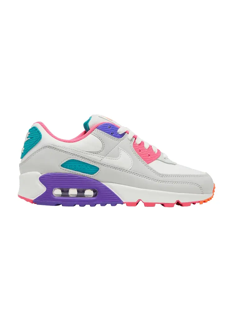 Кроссовки Nike Wmns Air Max 90 'White Multi' — изображение 1 из 9, белый