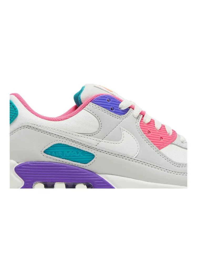 Кроссовки Nike Wmns Air Max 90 'White Multi' — изображение 3 из 9, белый