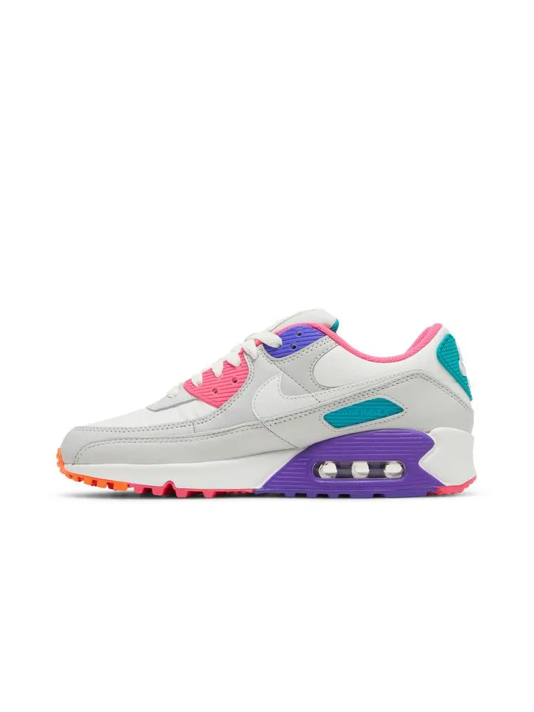 Кроссовки Nike Wmns Air Max 90 'White Multi' — изображение 4 из 9, белый