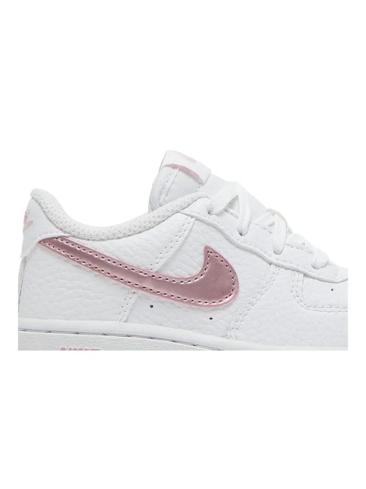 Кроссовки Nike Force 1 TD 'White Pink Glaze' — изображение 3 из 9, белый/розовый