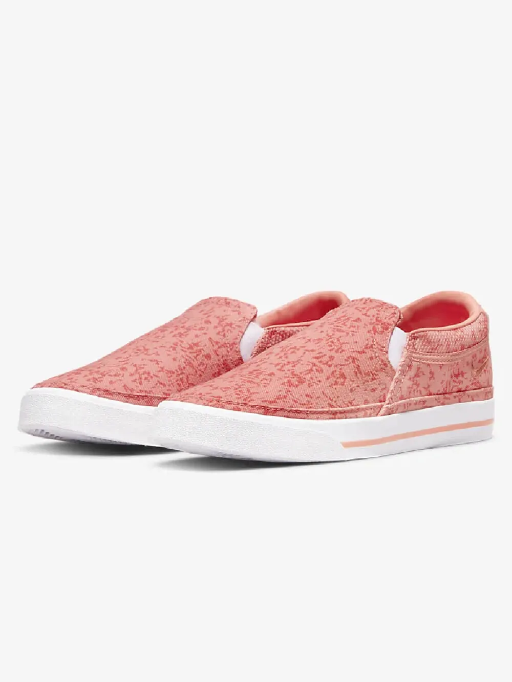 Слипоны Nike Court Legacy — изображение 2 из 8, белый/розовый