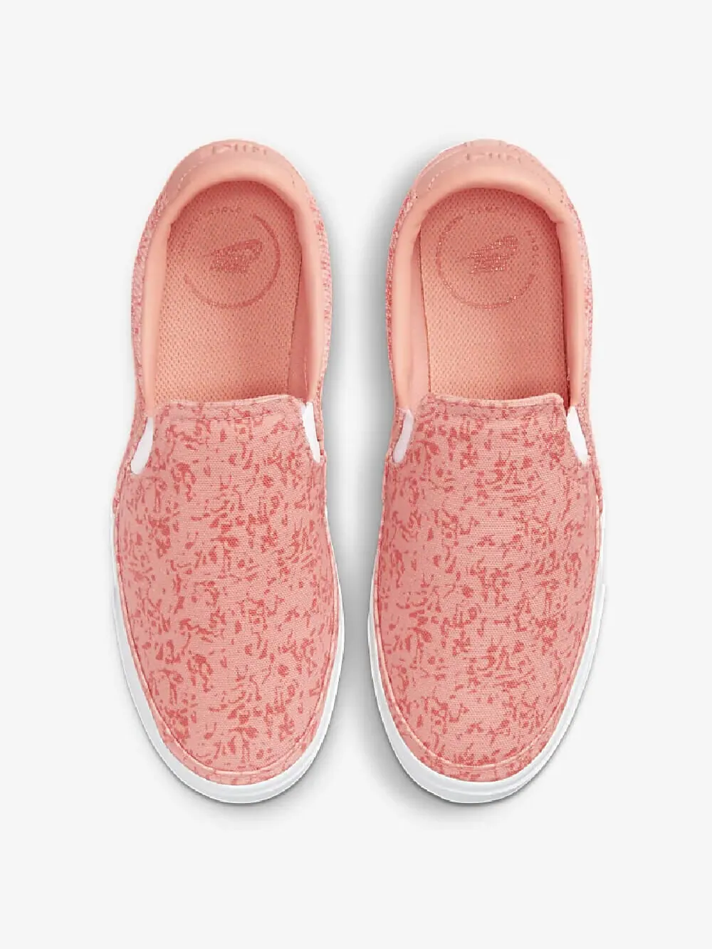Слипоны Nike Court Legacy — изображение 3 из 8, белый/розовый