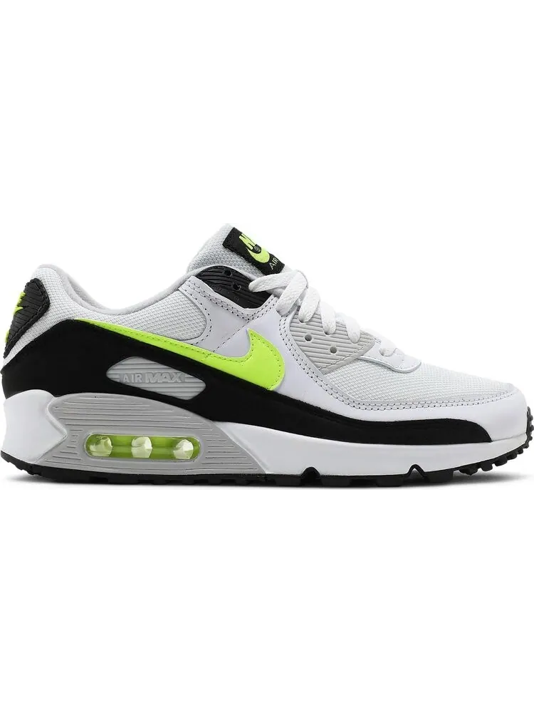 Кроссовки Nike Air Max 90 'White Hot Lime' — изображение 1 из 8, белый
