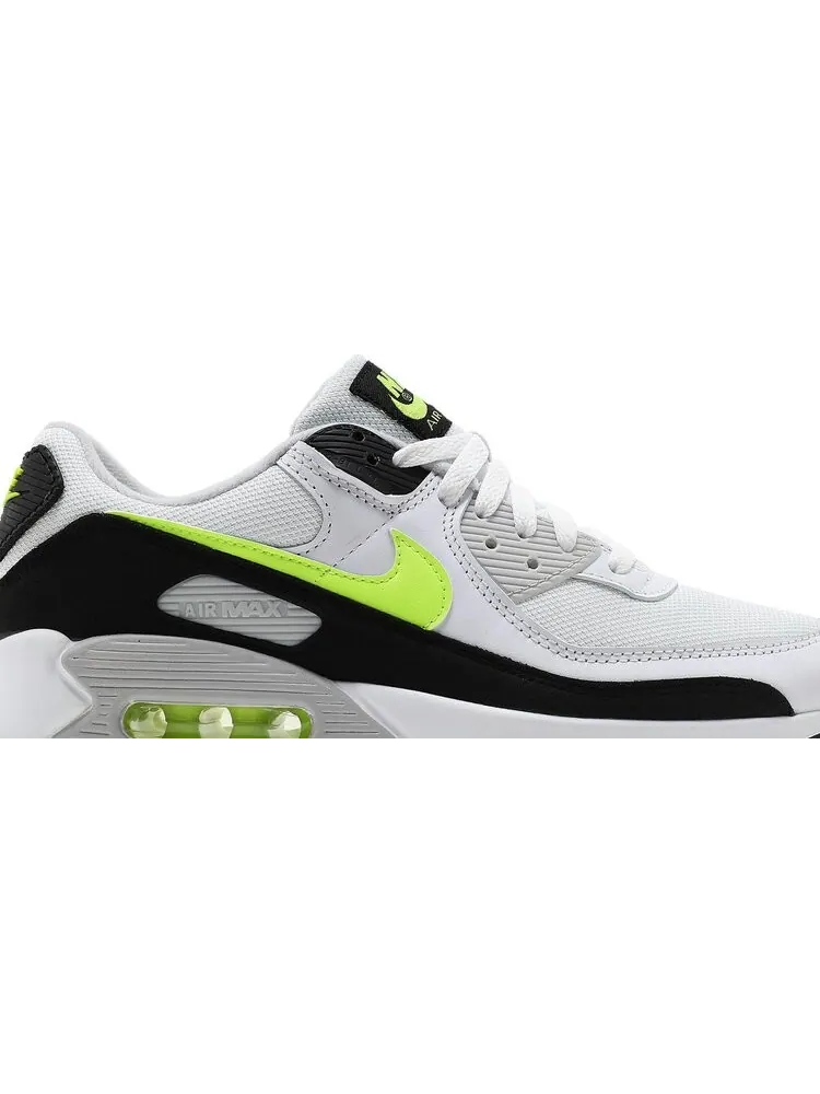 Кроссовки Nike Air Max 90 'White Hot Lime' — изображение 2 из 8, белый